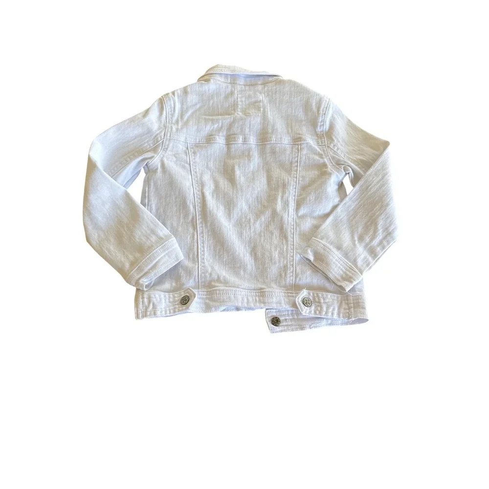 Copper Key White Denim Trucker Jacket Girls Size 6 Stretch Cotton F94BC300X - Picture 7 of 7